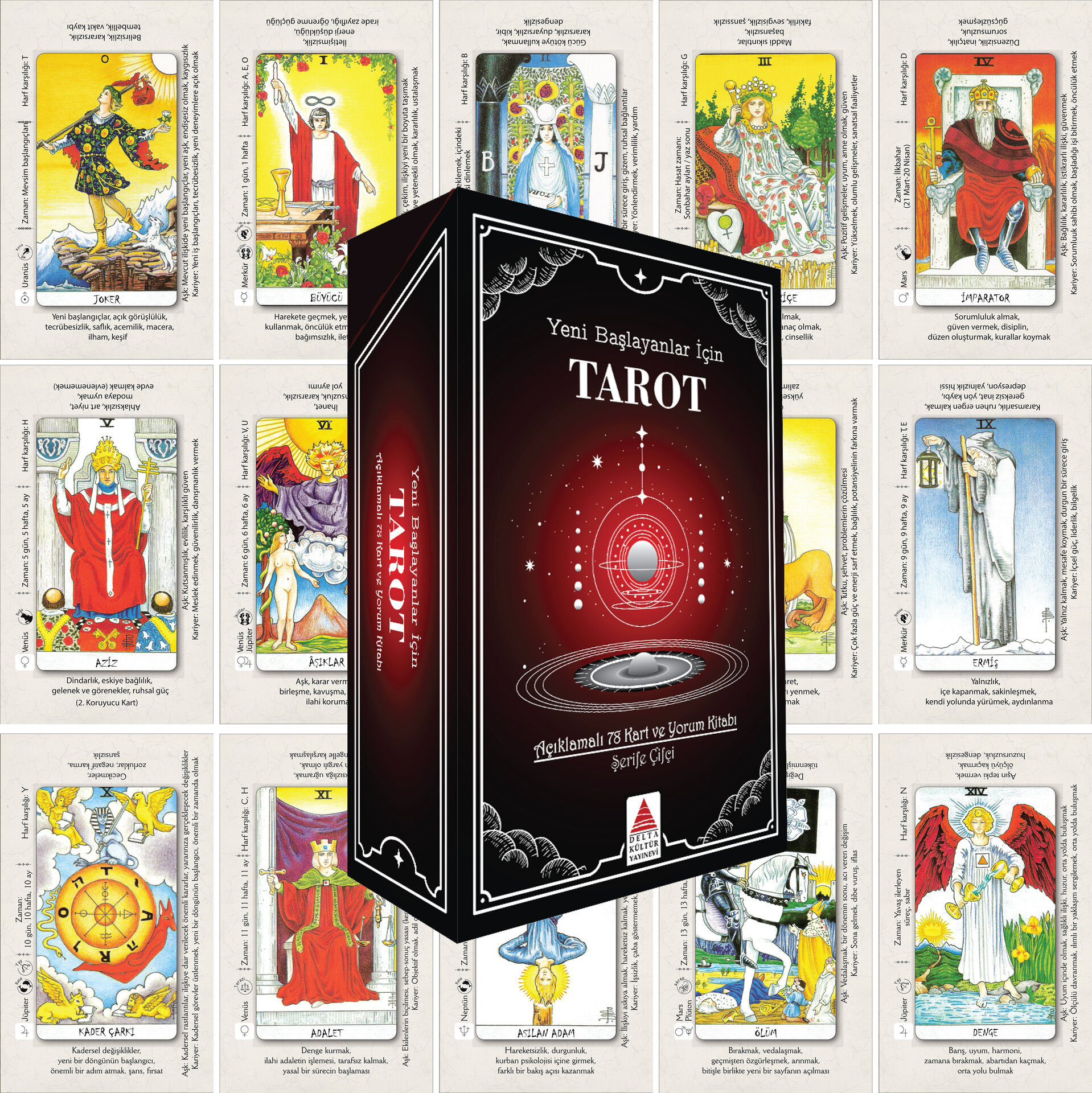 Başlangıç Tarot (Yeni Başlayanlar için) | Delta Kültür Yayınevi