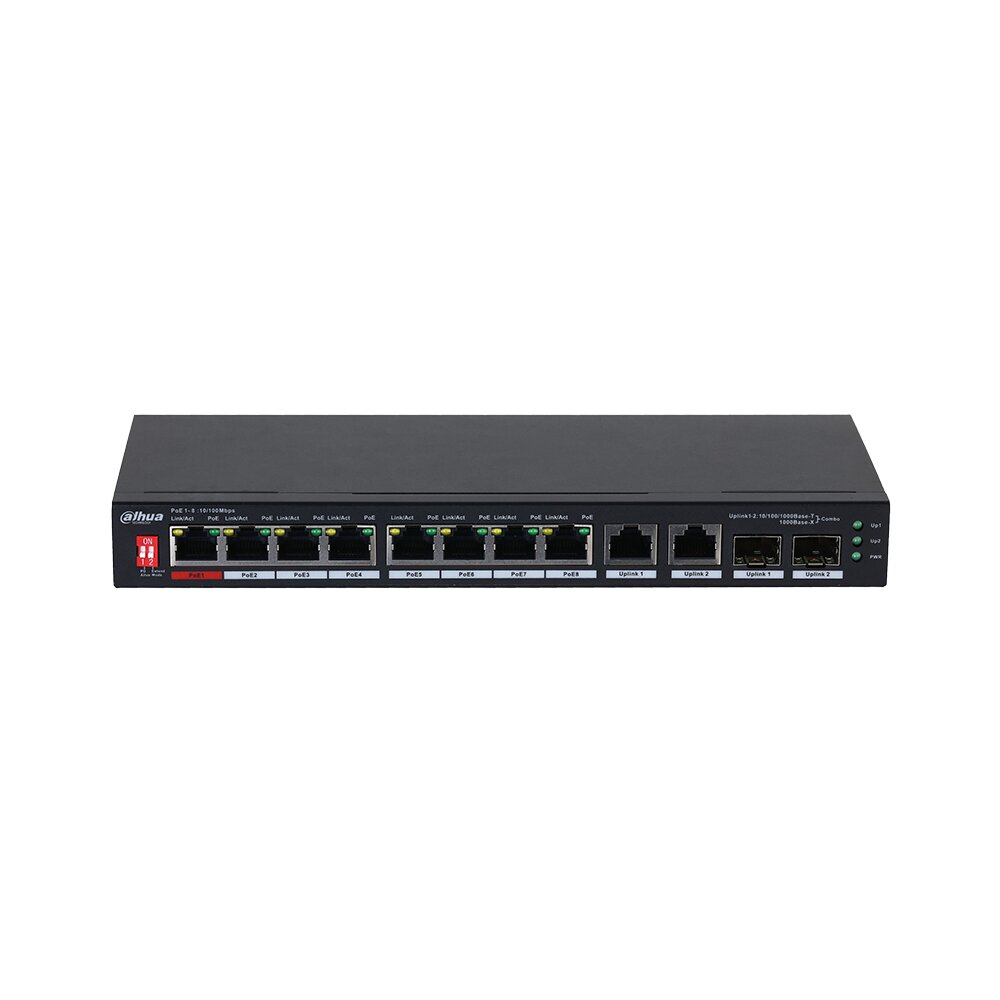 PFS3210-8ET2GF-96 10Port + 2SFP Combo PORT  SWİTCH