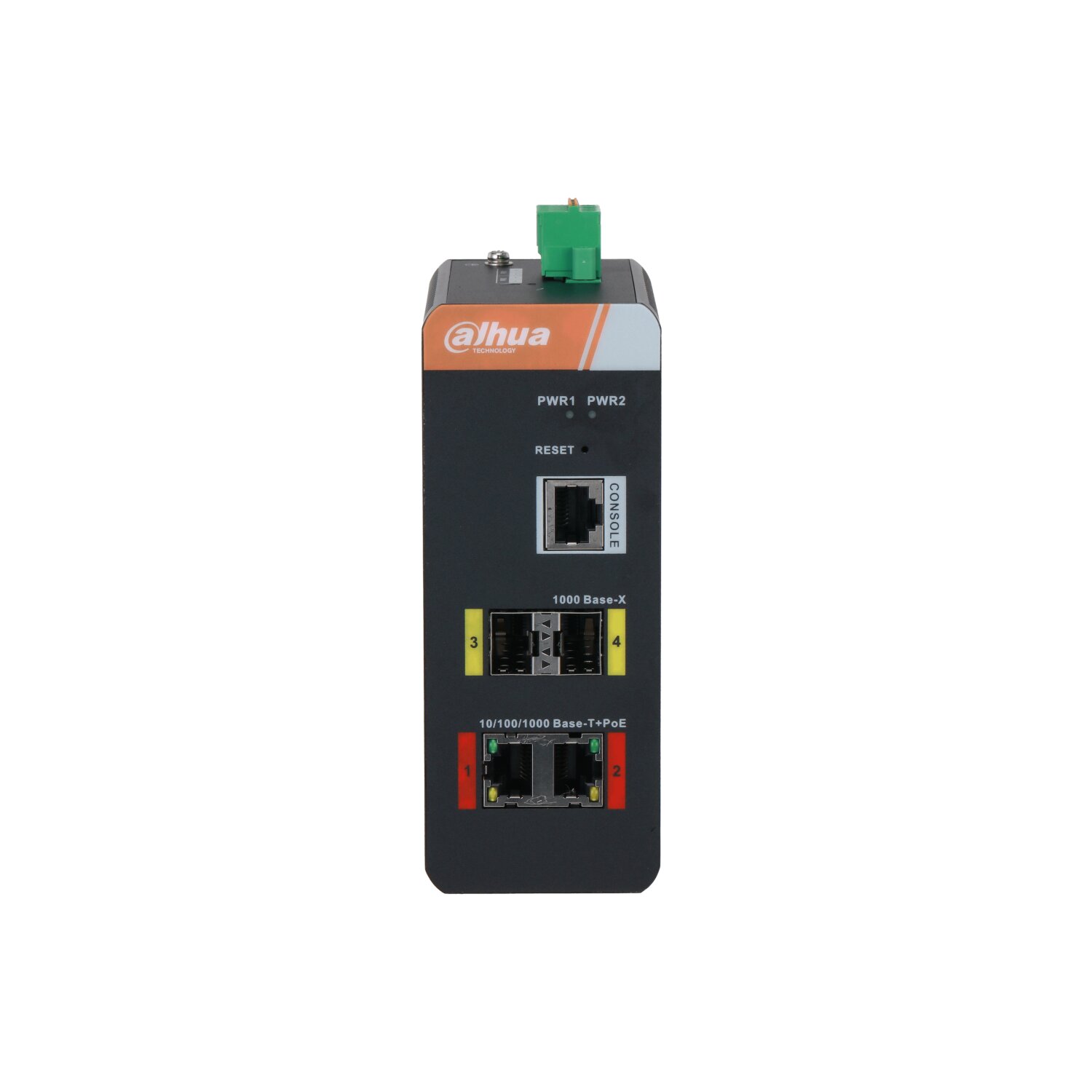 DH-IS4204-2GT-120 - 4-Port Yönetilebilir Endüstriyel Gigabit Switch 2-Port PoE