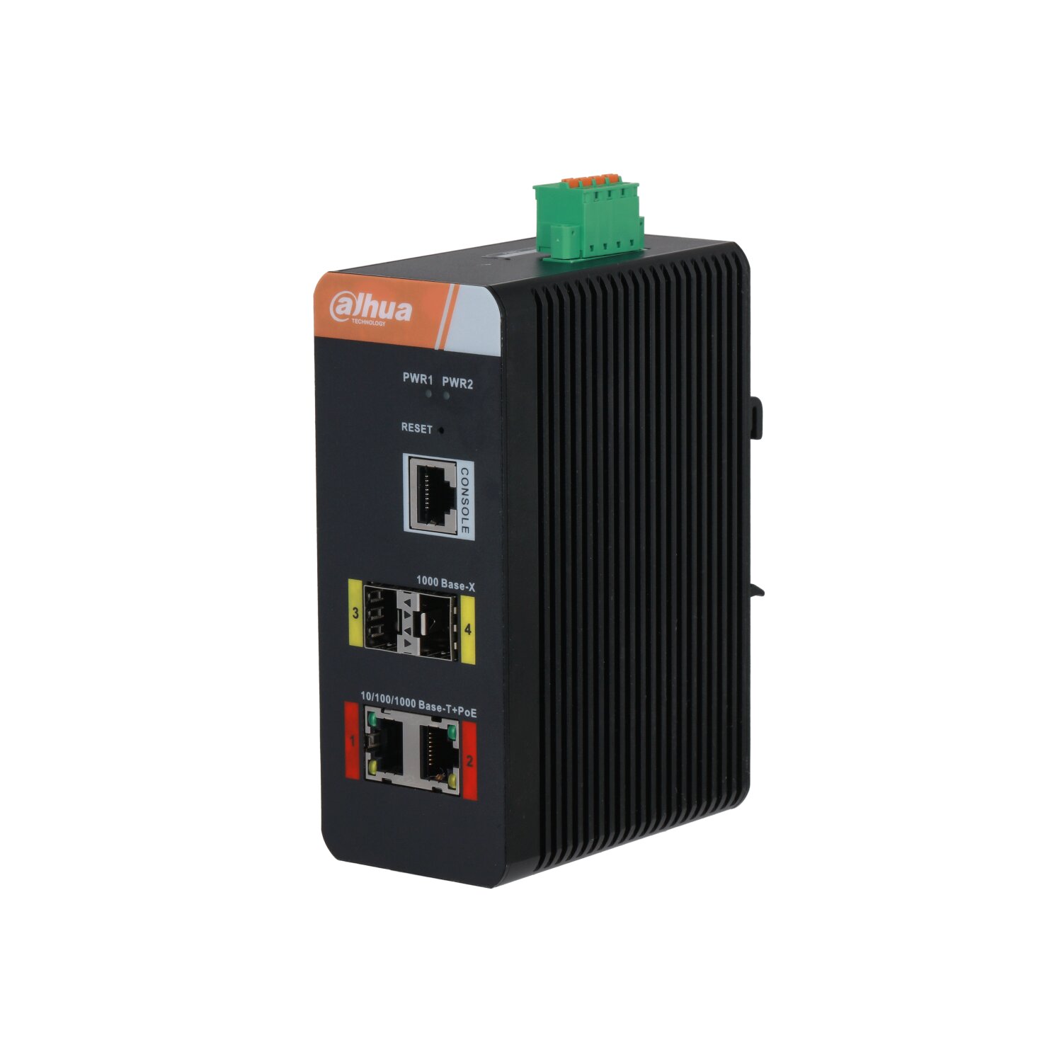 DH-IS4204-2GT-120 - 4-Port Yönetilebilir Endüstriyel Gigabit Switch 2-Port PoE