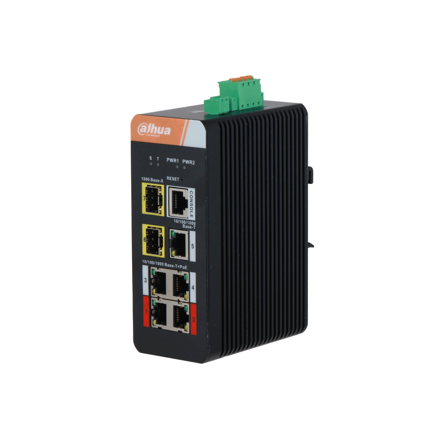 DH-IS4207-4GT-120 - 7-Port Yönetilebilir Endüstriyel Gigabit Switch 4-Port PoE