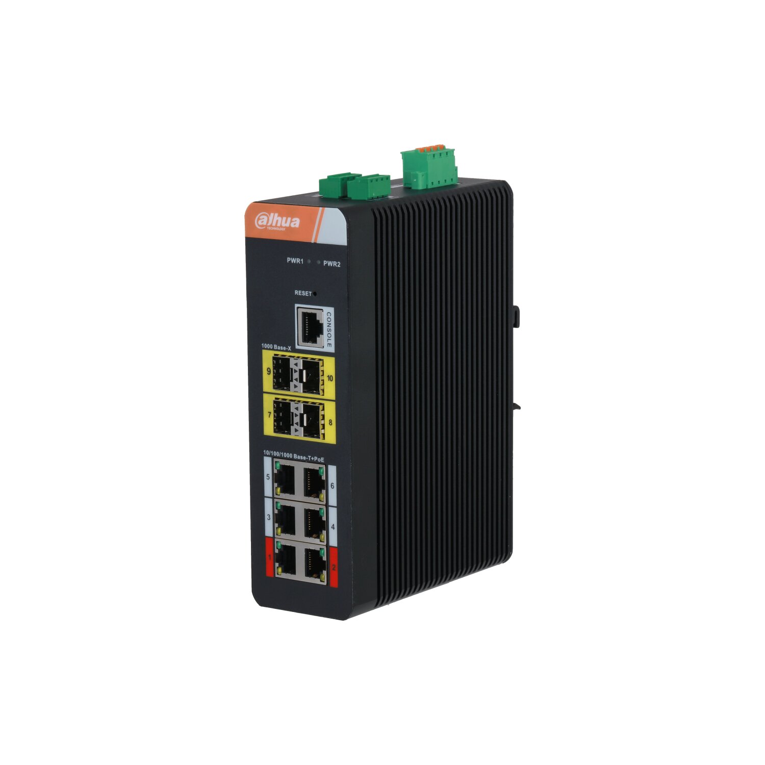 DH-IS4410-6GT-120 - 10-Port Yönetilebilir Endüstriyel Gigabit Switch 6-Port PoE