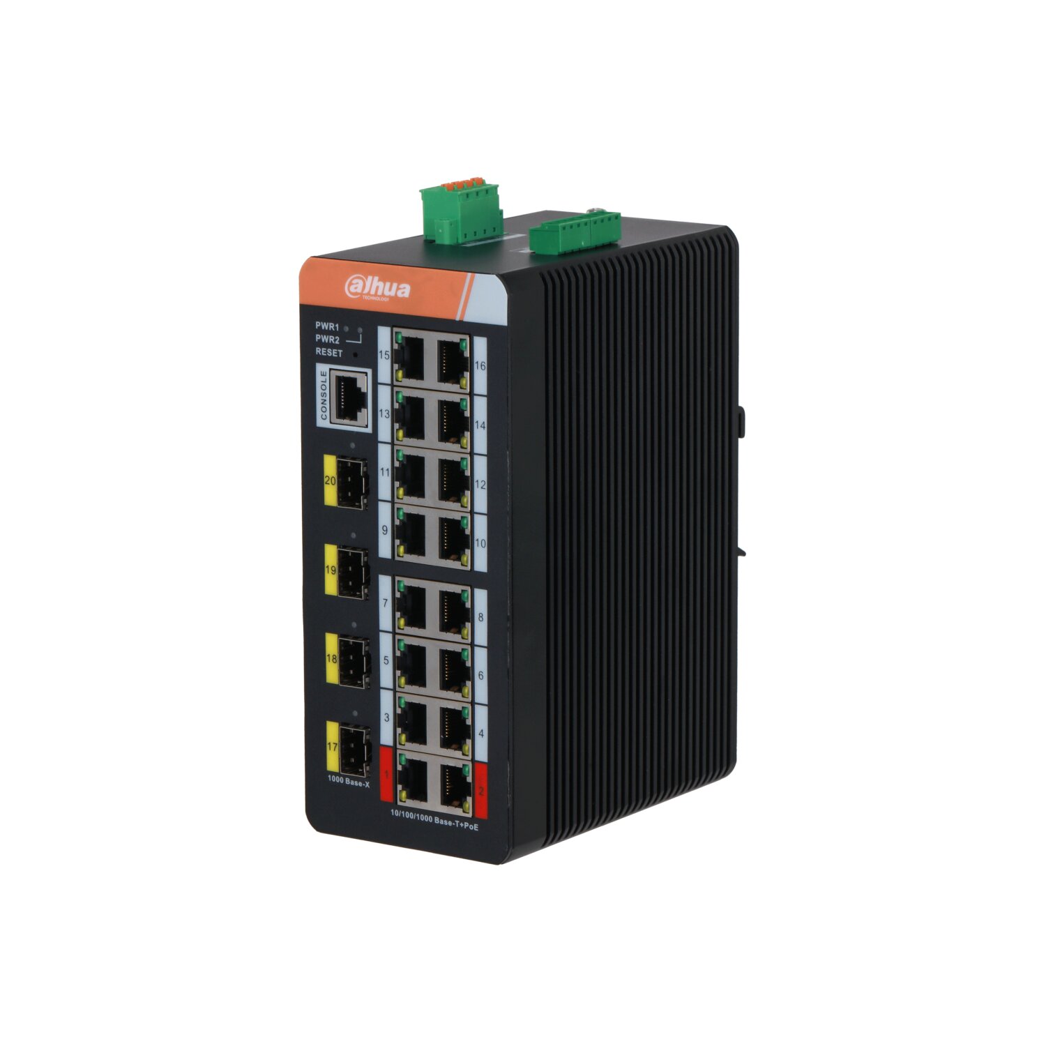 DH-IS4420-16GT-240 - 20-Port Yönetilebilir Endüstriyel Gigabit Switch 16-Port PoE