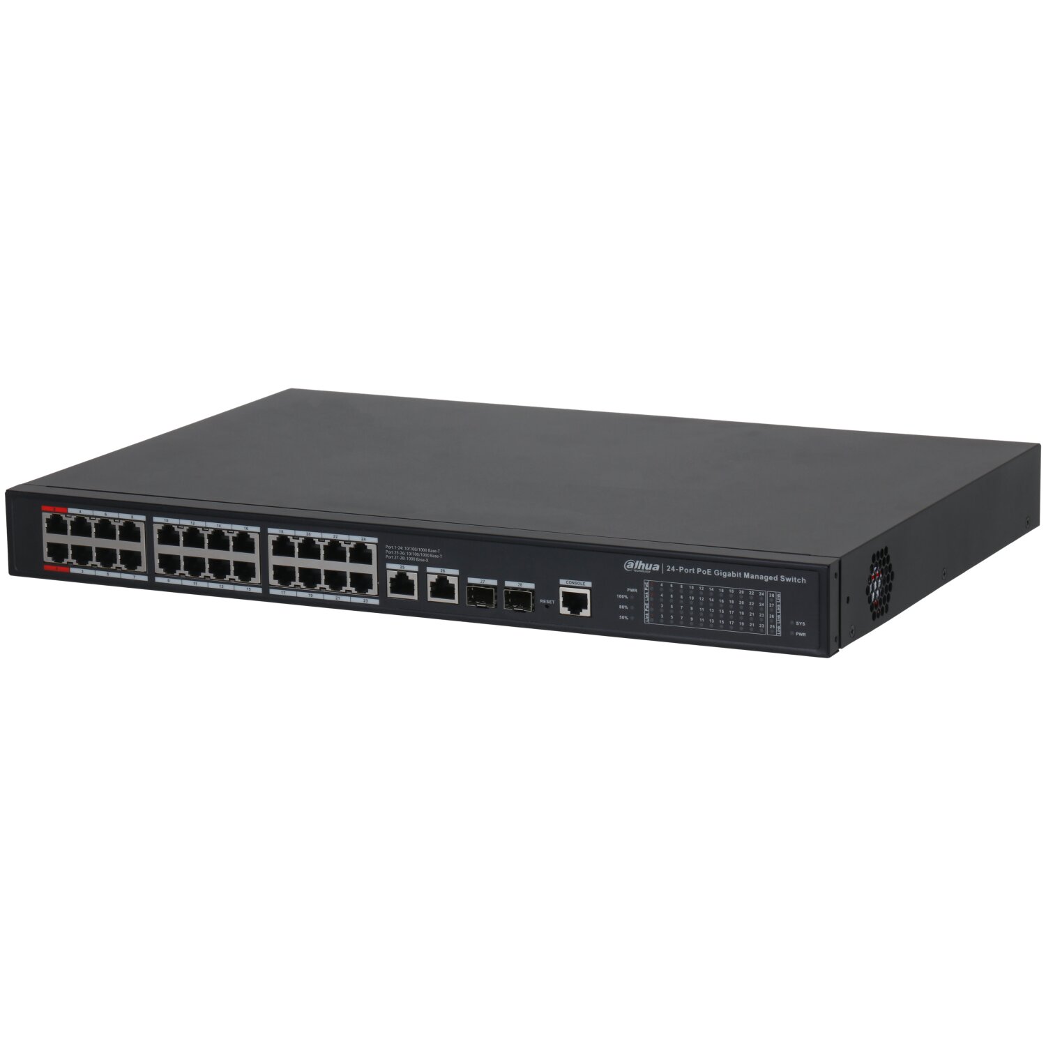 DH-S4228-24GT-360 - 28-Port Yönetilebilir Gigabit Switch 24-Port PoE