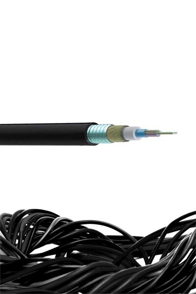 Reçber 4000168 REÇBER 8 Core Single Mode Merkezi Tüplü Çelik Zırhlı PE Dış Kılıf FO Kablo