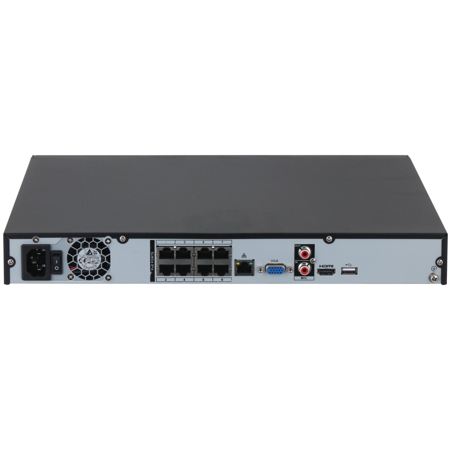 DH-NVR4208-8P-4KS3 - 8CH 1U 8PoE 2HDDs Lite Network Video Recorder