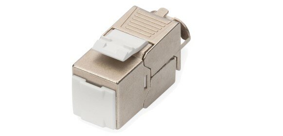 Reçber CAT 6A 180° FTP Punch Down Keystone Jack