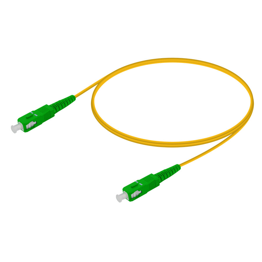 Reçber SC/APC-SC/APC | G657A2 Single Mode Fiber Optic Duplex Patch Cord | 2.0x4.1mm (2 m)