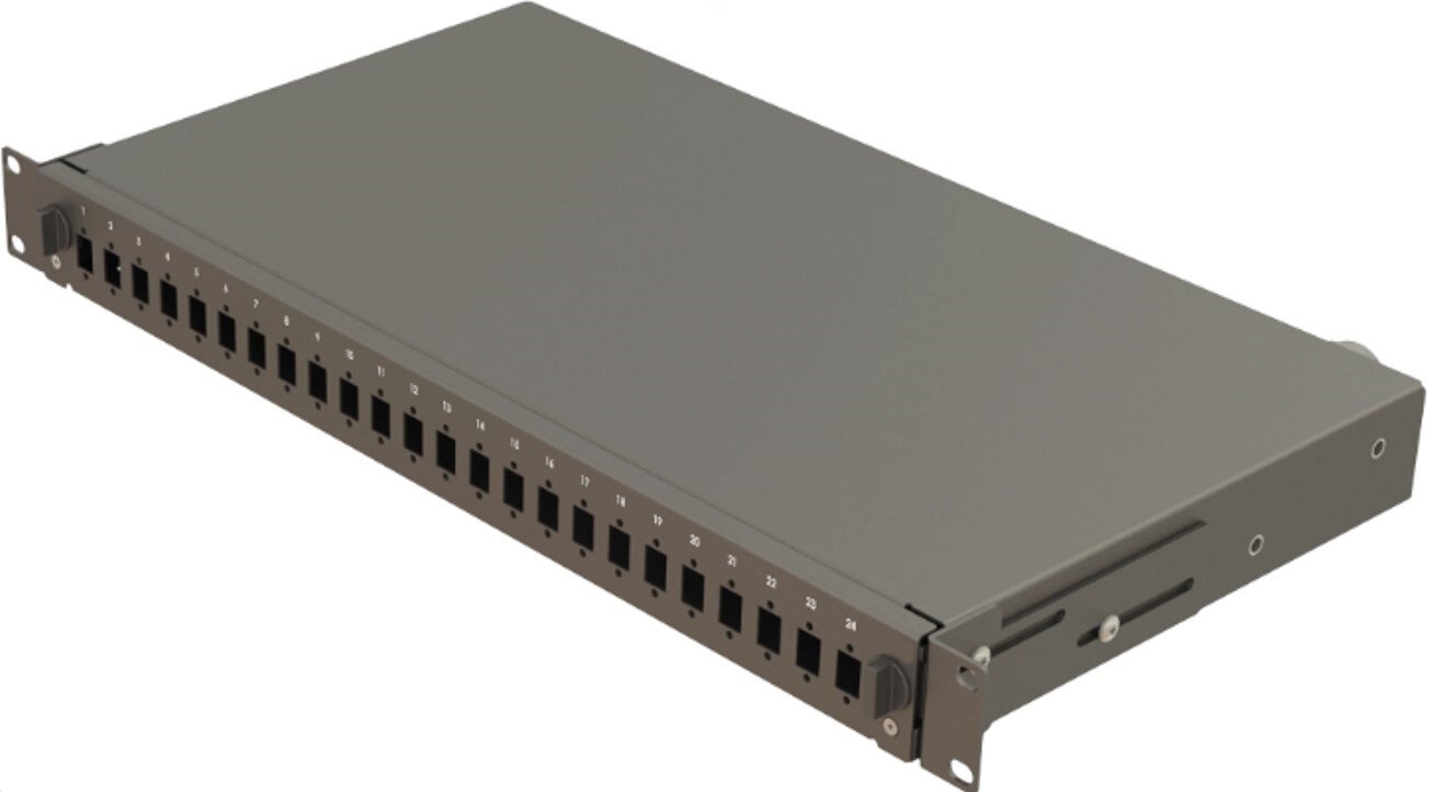 Reçber Mekanik Kızaklı | 24 Yuva | FP03 | Boş Patch Panel