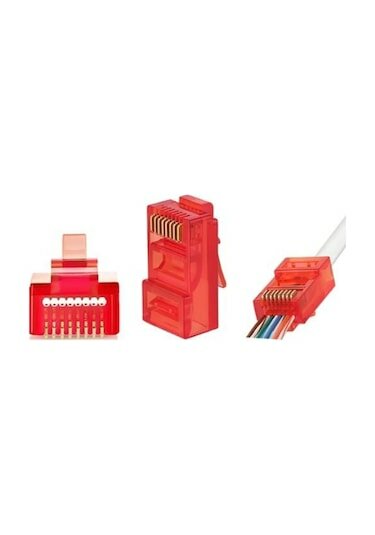 TRKLink EZ RJ45 KONNEKTÖR (KIRMIZI) 100 'lü PAKET
