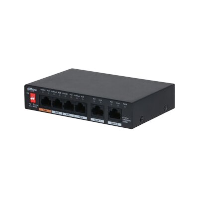 DH-PFS3006-4GT-60-V2 6-Port Unmanaged Desktop Switch with 4-Port PoE