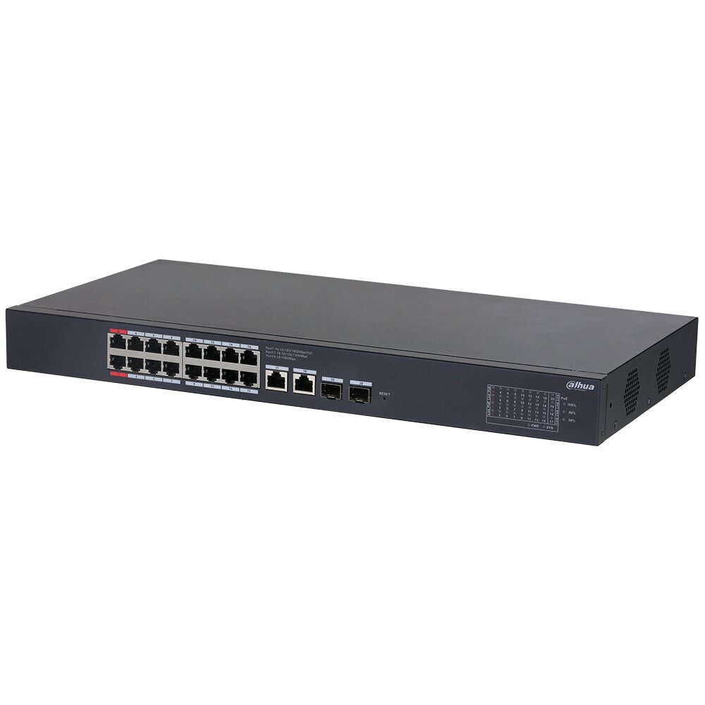 DH-CS4220-16GT-240 20-Port Yönetilebilir 16-Port PoE Bulut Gigabit Switch