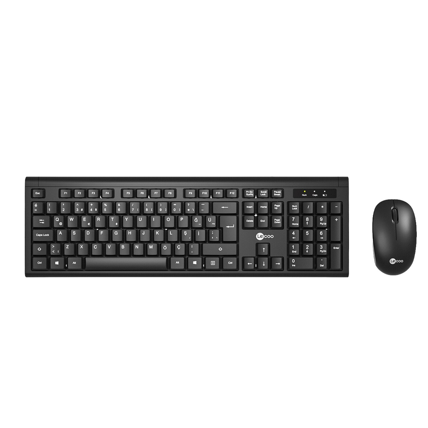 Lenovo Lecoo KW200 Siyah Kablosuz Klavye&Mouse Set