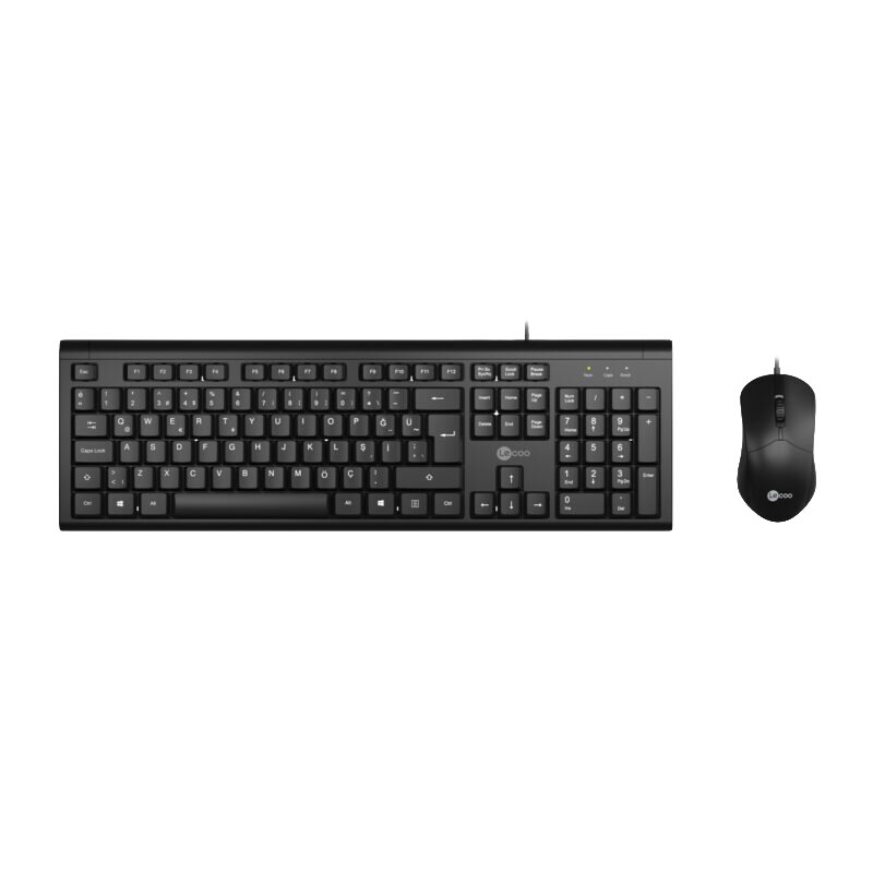 Lenovo Lecoo CM101 Siyah Kablolu Klavye&Mouse Set