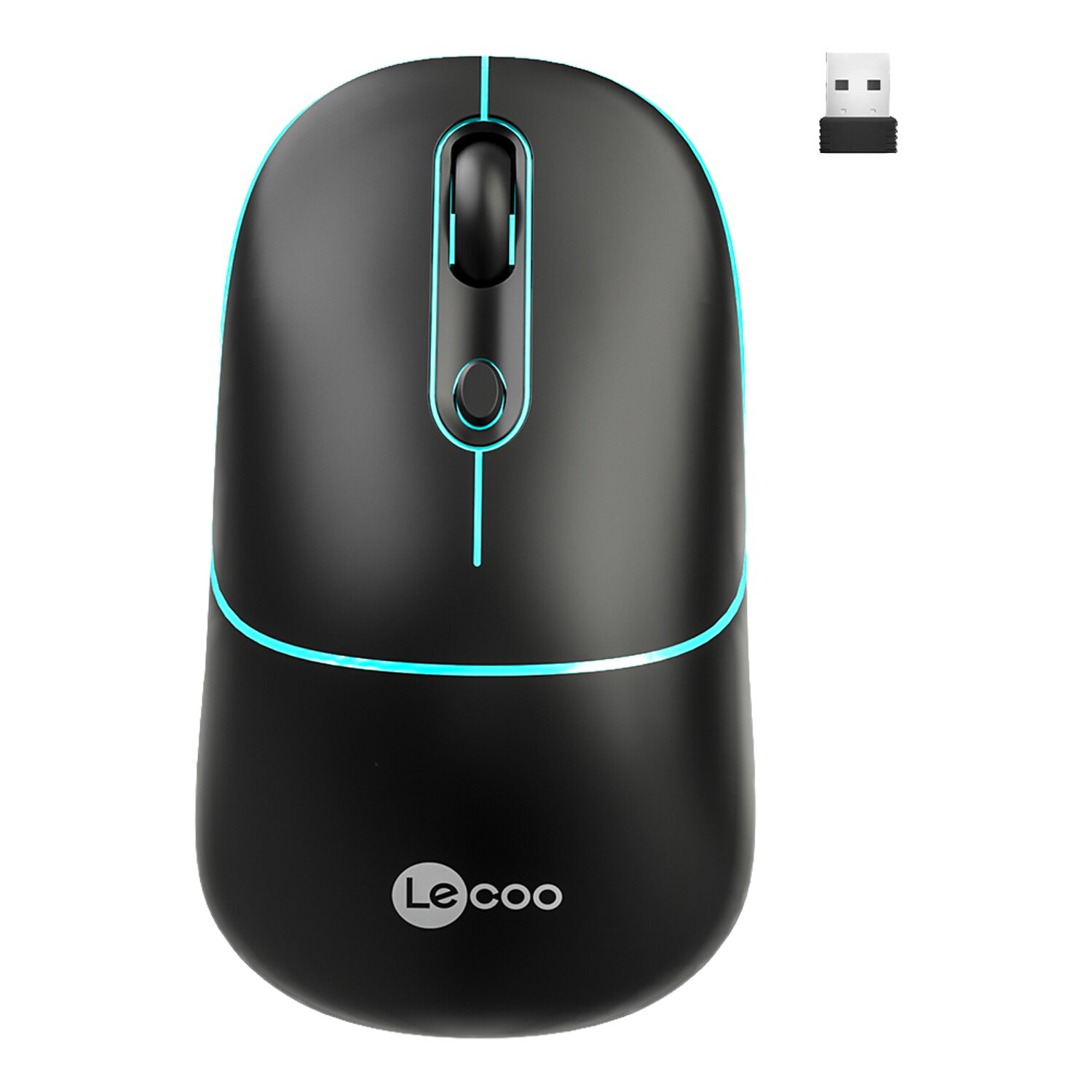 Lenovo Lecoo WS210 RGB Wifi+Bluetooth Mouse Siyah