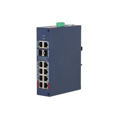 DH-CHS4212-8GT-110 12-Port Cloud Managed Hardened Gigabit Switch with 8-Port PoE