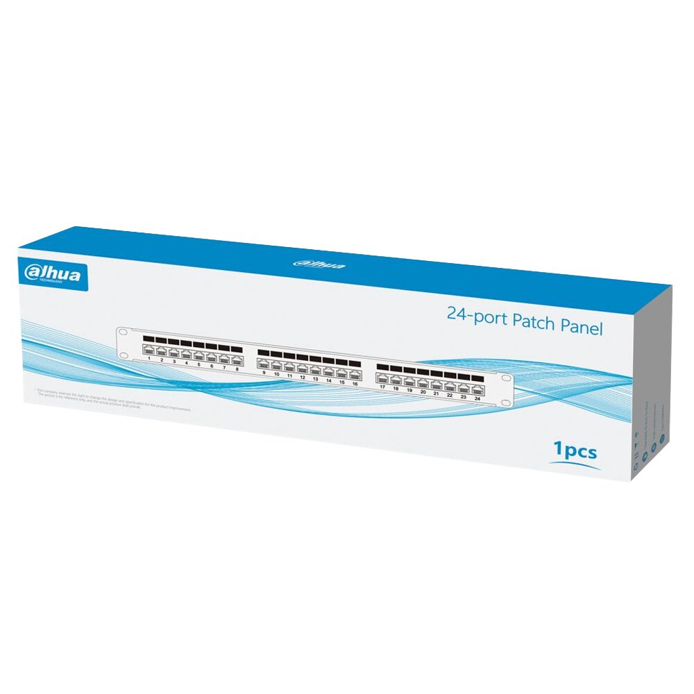 PFM3973M-6F-24 - 24-port CAT6 FTP Patch Panel Dolu