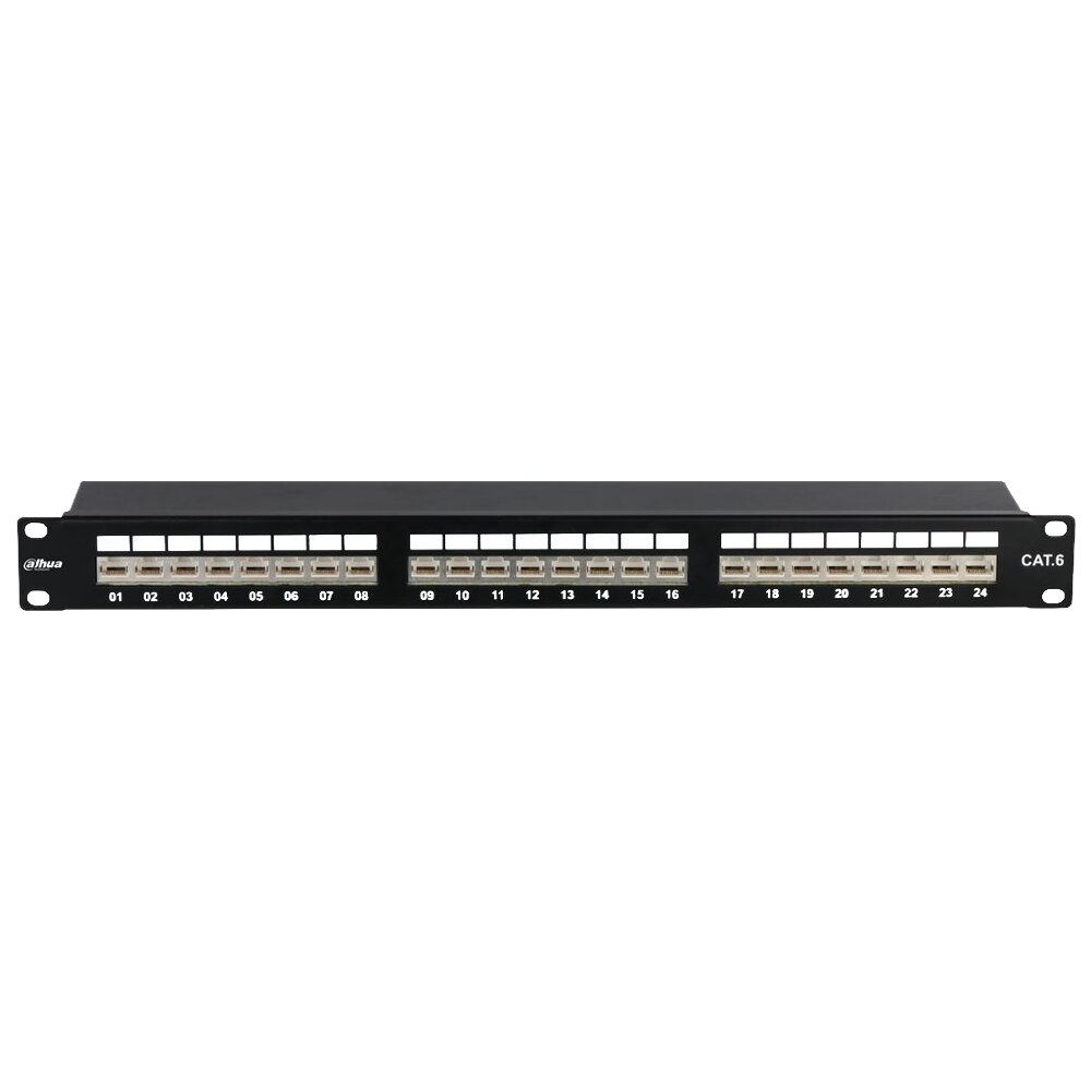 PFM3973M-6F-24 - 24-port CAT6 FTP Patch Panel Dolu