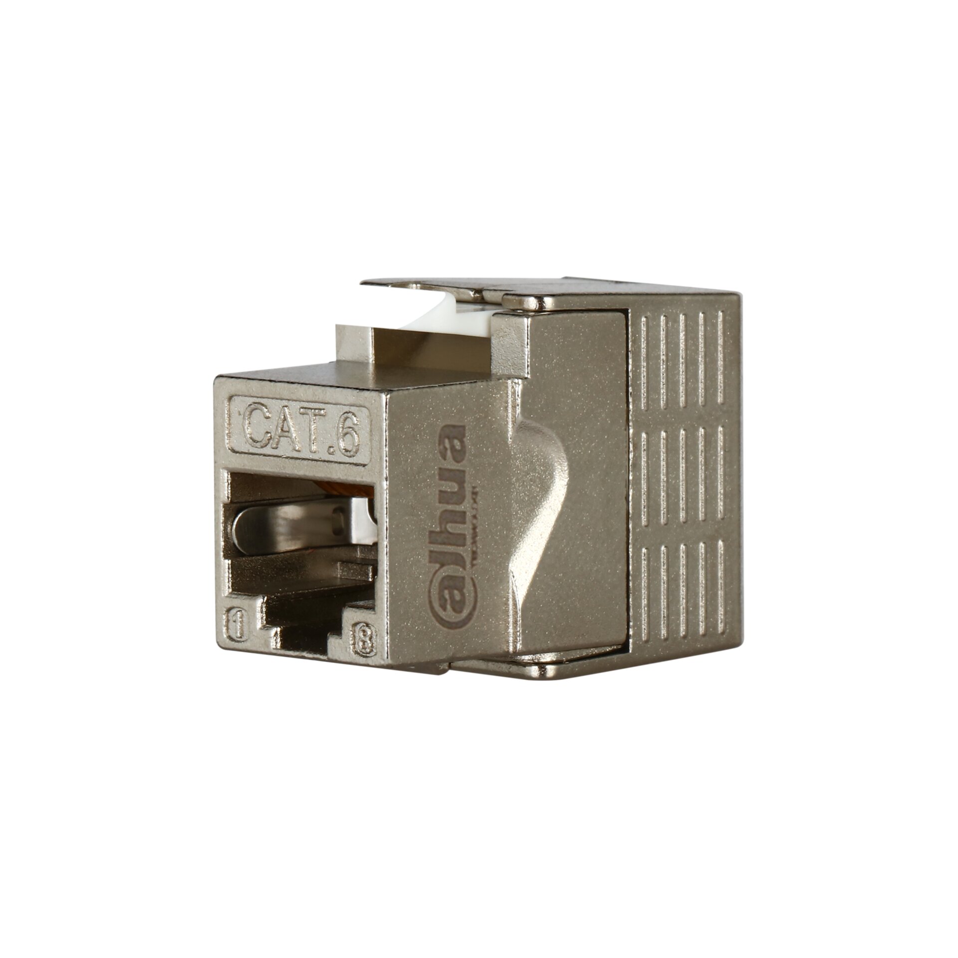 PFM3970-6F - CAT6 FTP Keystone Jack (50u",180°,Gray)