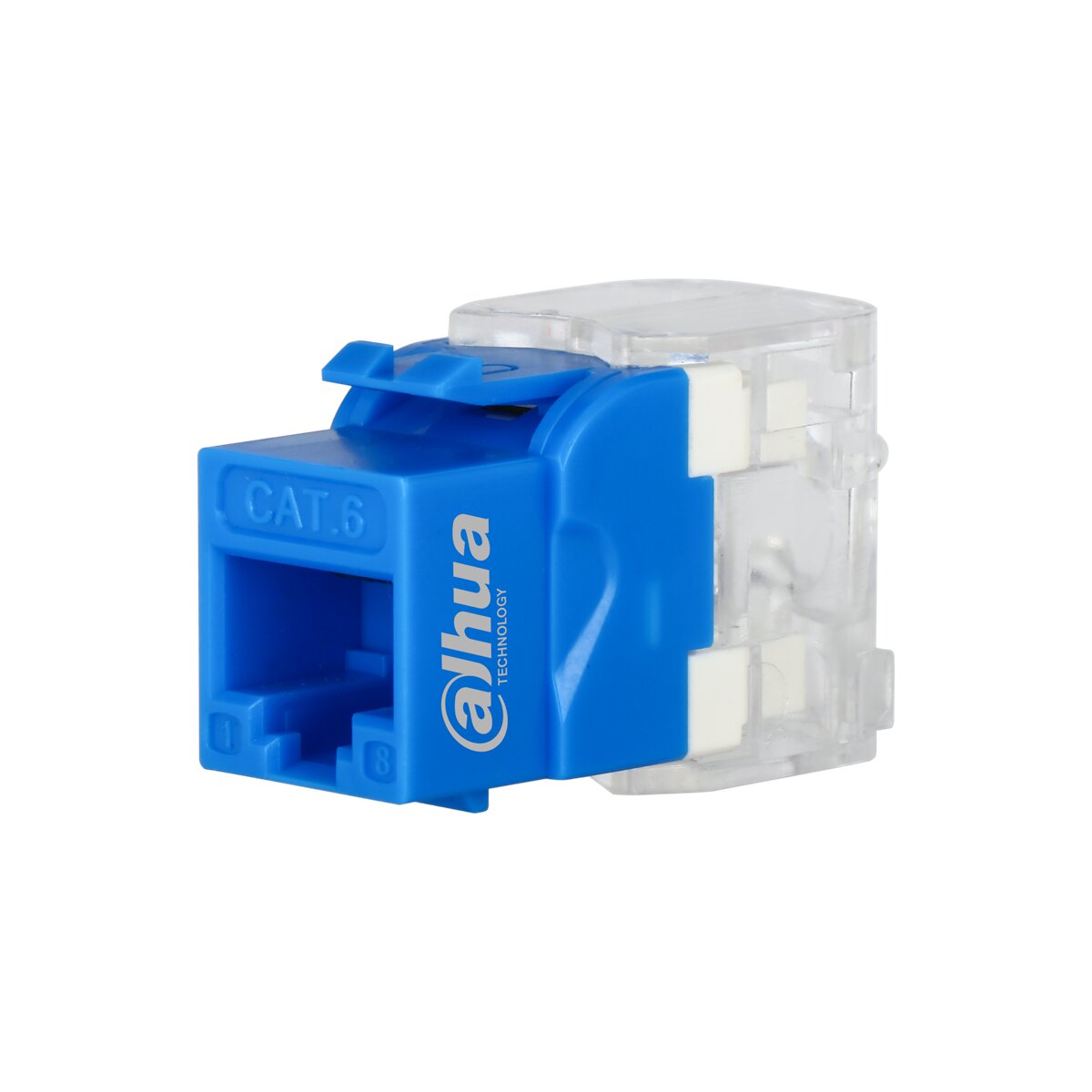 PFM3970-6U-2 (Blue) - CAT6 UTP Keystone Jack (50u",180°, Blue)