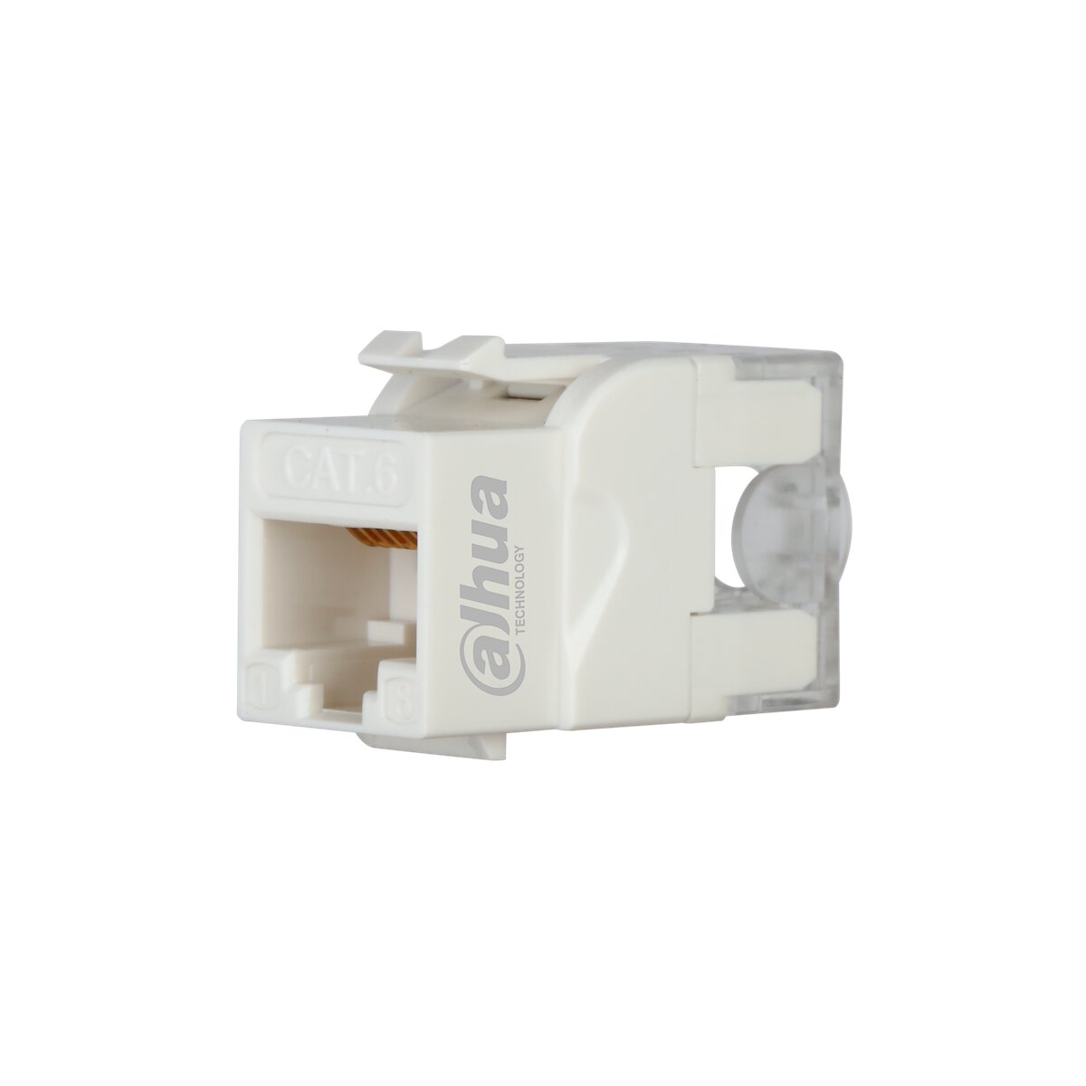 PFM3970-6U (White) - CAT6 UTP Keystone Jack (50u",180°,White)