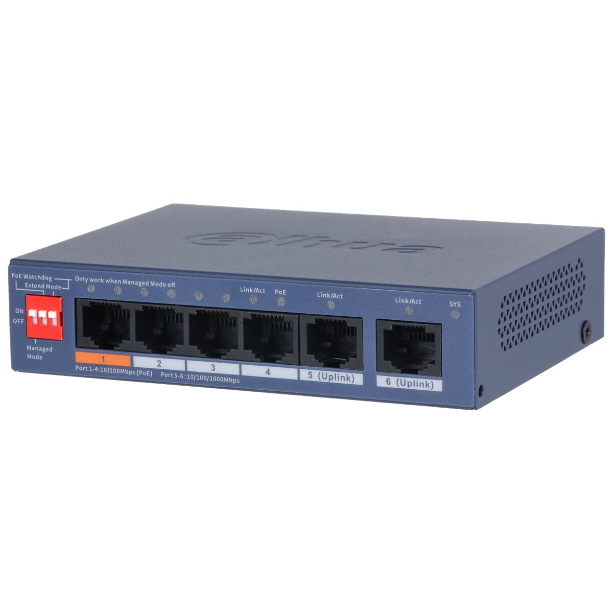 CS4006-4ET2GT-60 - 6-Port Cloud Managed Desktop Switch with 4-Port PoE