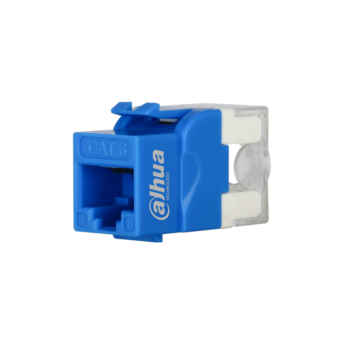 PFM3970-6U (Blue) - CAT6 UTP Keystone Jack (50u",180°,Blue)