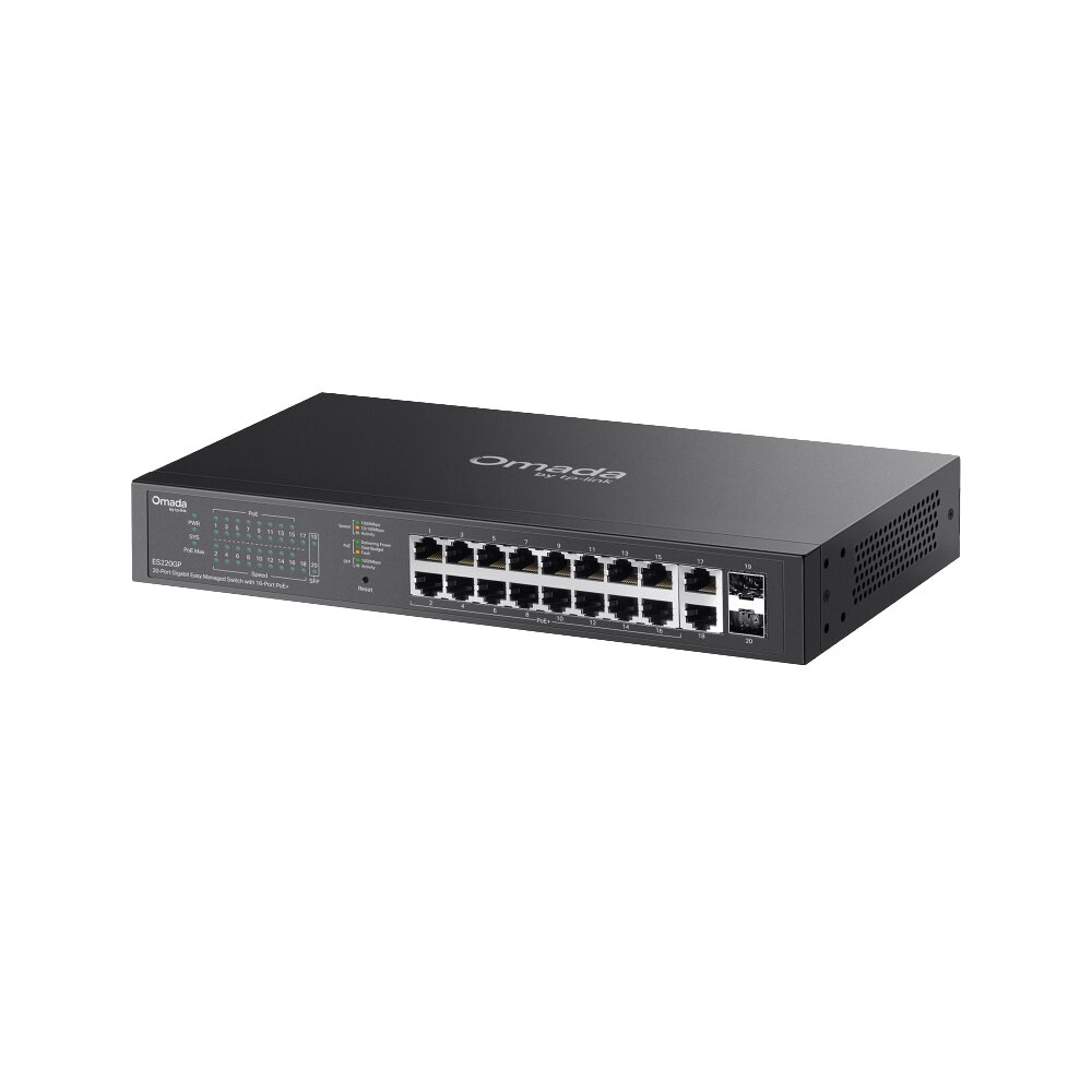 Tp-Link - ES220GP - Omada 20-Port Gigabit Easy Managed Switch with 16-Port PoE+