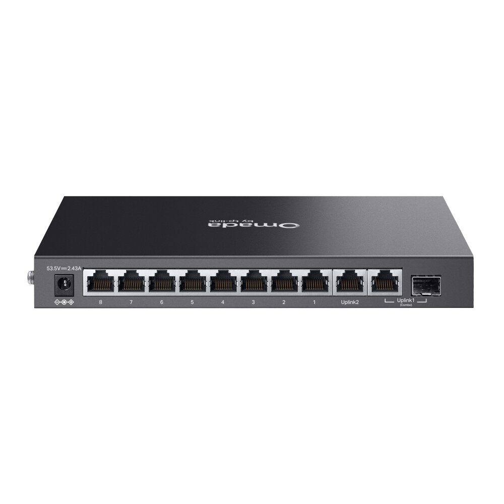 Tp-Link - ES210GMP - Omada 10-Port Gigabit Easy Managed Switch with 8-Port PoE+