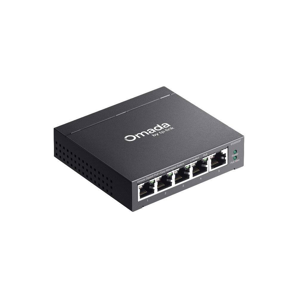 Tp-Link - ES205GP - Omada 5-Port Gigabit Easy Managed Switch with 4-Port PoE+