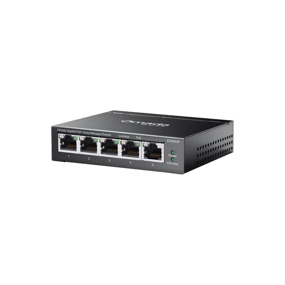 Tp-Link - ES205GP - Omada 5-Port Gigabit Easy Managed Switch with 4-Port PoE+