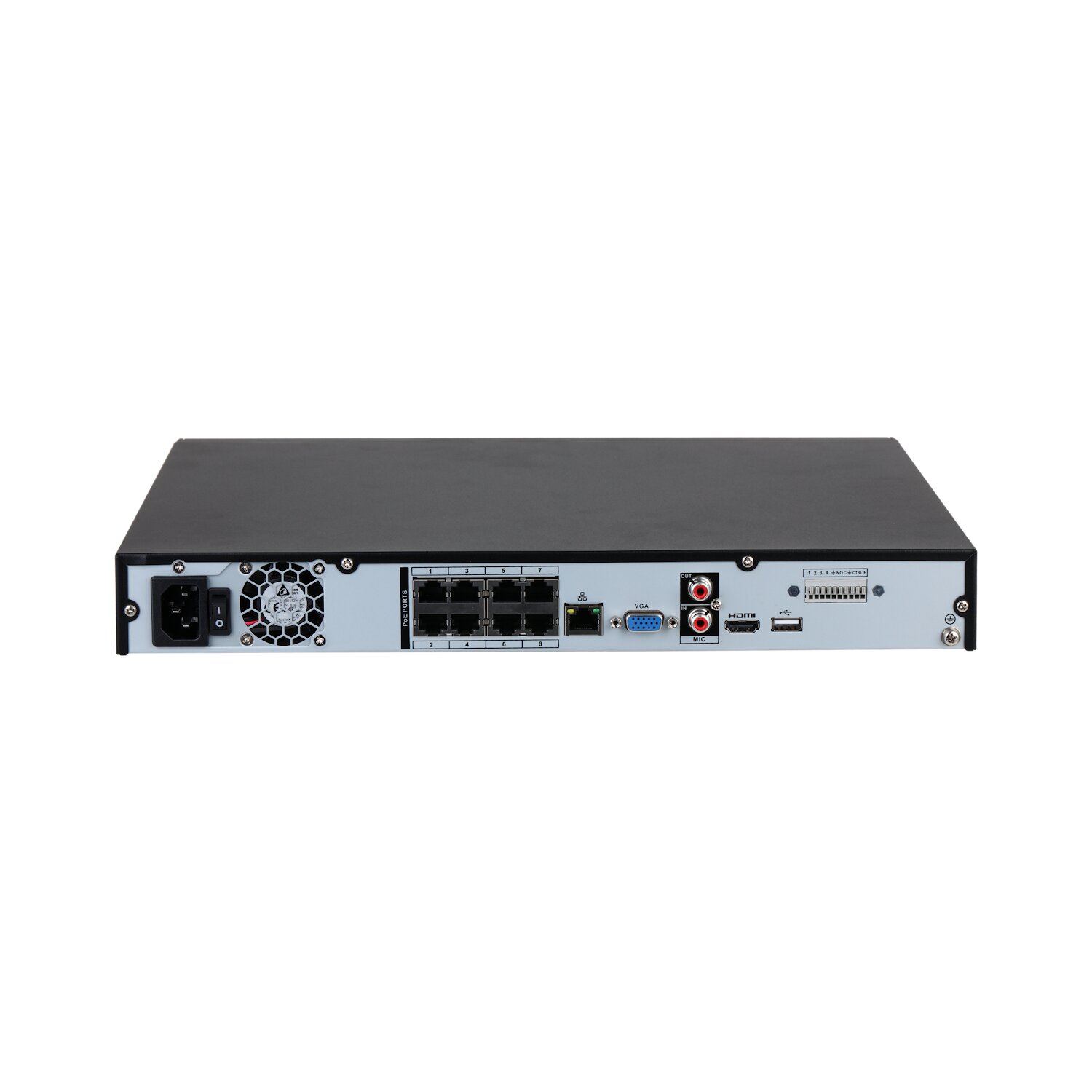 NVR4208-8P-4KS2/L 8 Kanal H.265+ NVR (2x6TB SATA)