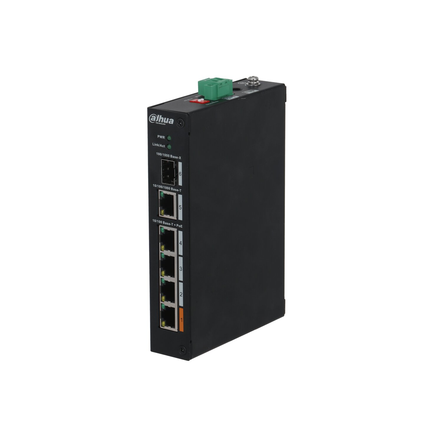 PFS3106-4ET-60-V2 4Port PoE Switch (4FE PoE + 1GE  + 1GE SFP, Toplam 60W PoE )
