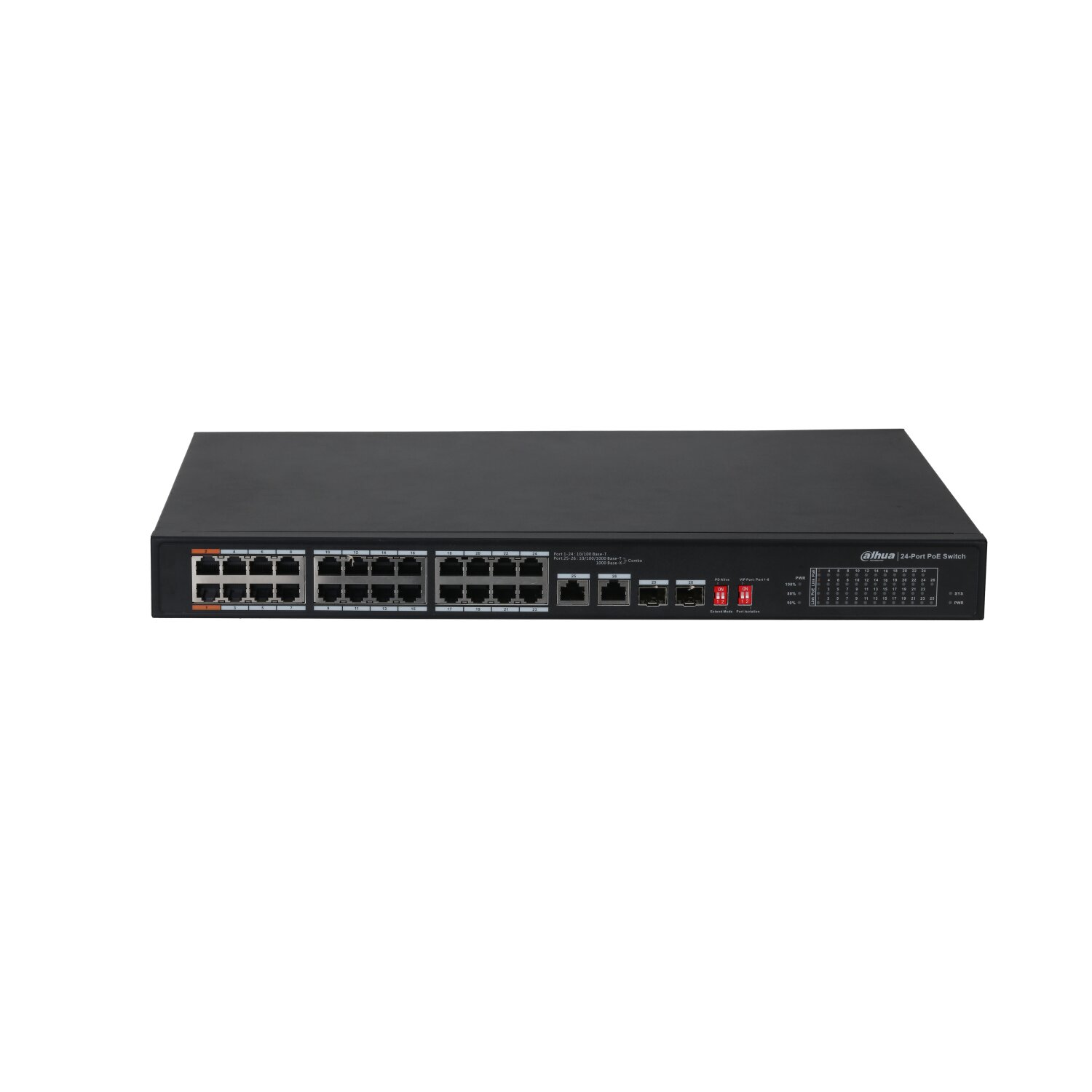 DH-PFS3226-24ET-240 - 24 Port 10/100 poE Switch