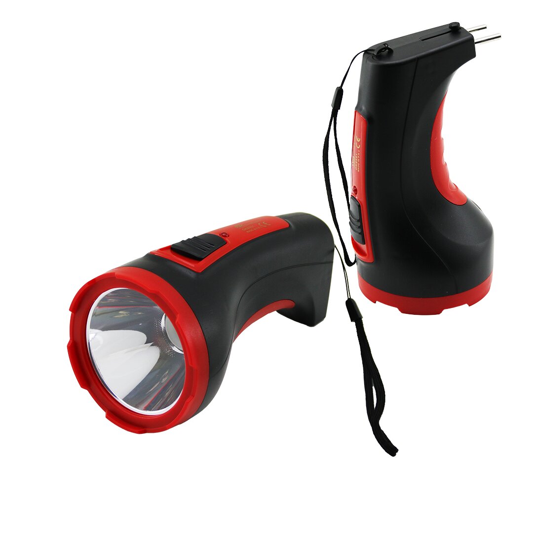 GOLD KAMA GK-8551 ( 10W ) ( TEK LED ) BOMBELİ GÖVDE ( FİŞ ŞARJLI ) EL FENERİ ( UZUN MESAFELİ ) KAMBUR*80