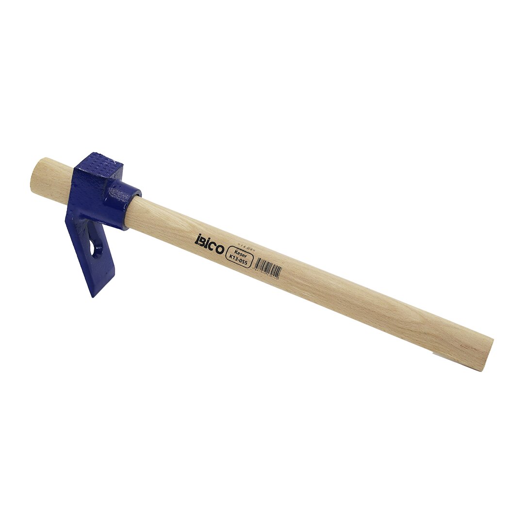 İBİCO K13-055 YNR-010 ( 400GR ) (LACİVERT) KESER (YEKPARE & BOYALI) (AHŞAP SAPLI= 40CM) (SICAK ALAŞIMLI DÖVME ÇELİK)*12=K