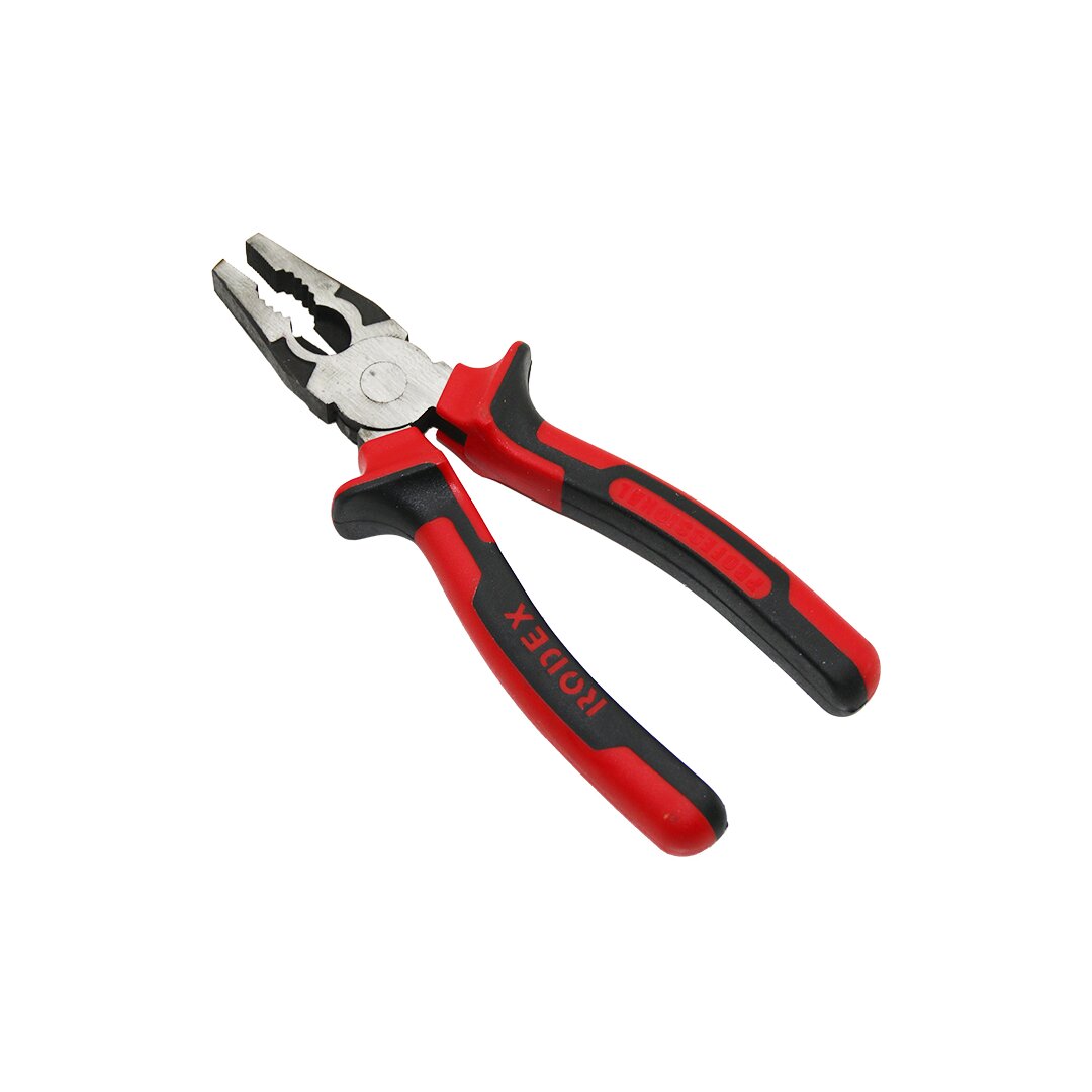 RODEX RSP7 RHT-0301-201007 ( 7" & 180MM ) KOMBİNE PENSE ( KIRMIZI & SİYAH SAPLI ) ( RAF ASKI APARATLI )*6X12
