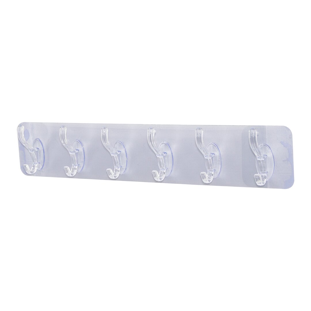 PABLITO HOME PBT-117 (6 KOLLU=5.8CM) MİKA KRİSTAL PLS.ASKI ( PVC ŞEFFAF YAPIŞKANLI ) (2-3 KG.TAŞIMA KAPASİTE) (6.2X34CM )*30X8