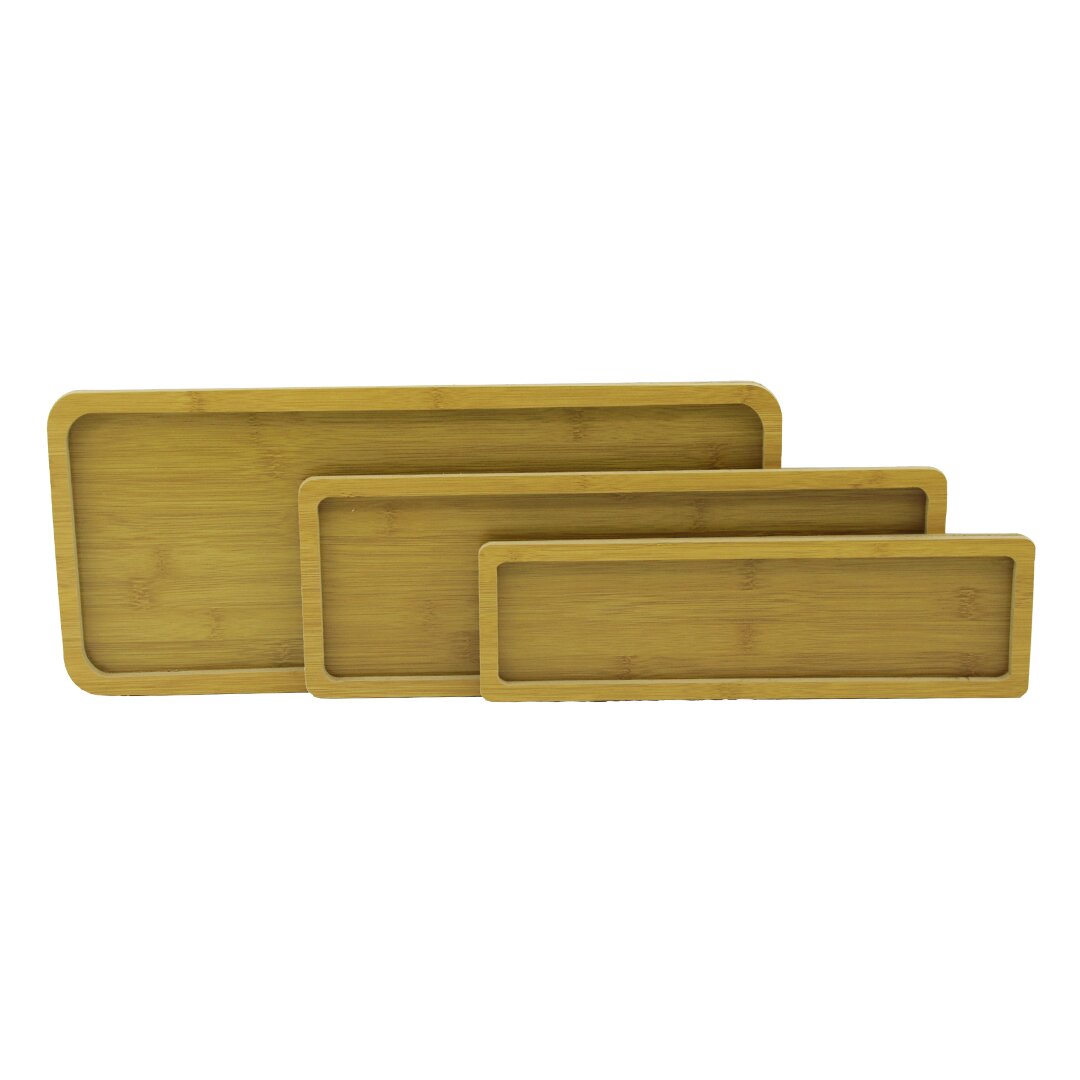 PABLITO HOME PBT-316 ( DİKDÖRTGEN ) (DÜZ KENAR) ( 3 BOY ) (AHŞAP MDF) SUNUM TEPSİ SETİ ( 9.5 X 33.5 -13.5 X 39.5 -19.6 X 44.6CM )*24=K                     qwe1