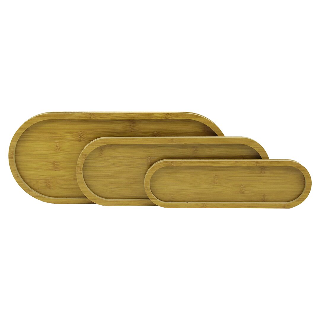 PABLITO HOME PBT-317 ( DİKDÖRTGEN ) ( OVAL KENAR ) ( 3 BOY ) (AHŞAP MDF) SUNUM TEPSİ SETİ ( 10 X 33.3 -14.5 X 39 -19 X 45CM )*24=K                     qwe1
