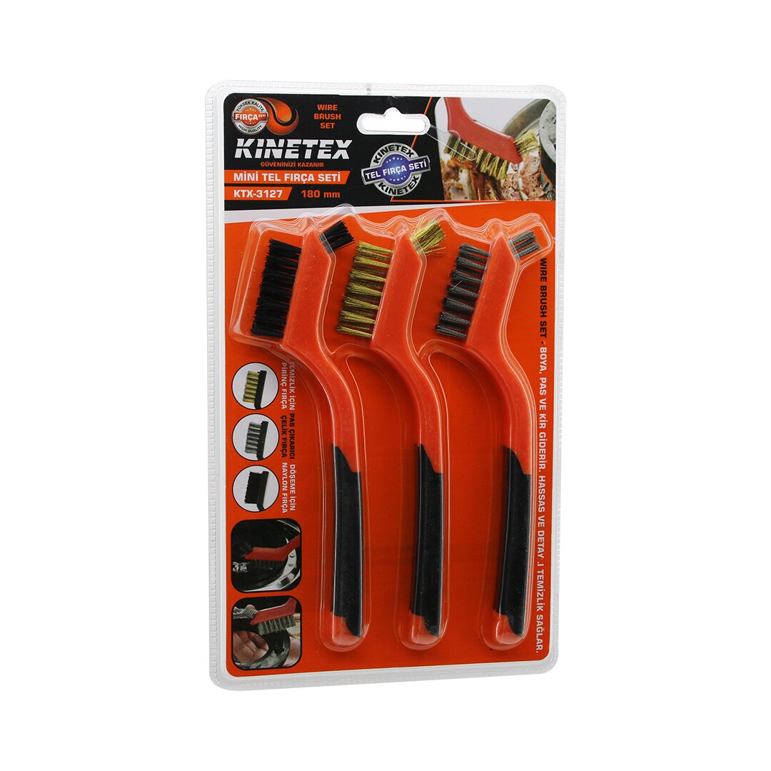 KINETEX KTX-3127 (3PCS) MİNİ TEL FIRÇA SETİ (PRİNÇ F.=TEMİZLİK) (ÇELİK F.=PAS ÇIKARICI) (NAYLON F.=DÖŞEME) (ÇİFT YÖN) (180MM)*12X10 KINETEX KTX-3127 (3PCS) MİNİ TEL FIRÇA SETİ (PRİNÇ F.=TEMİZLİK) (ÇELİK F.=PAS ÇIKARICI) (NAYLON F.=DÖŞEME) (ÇİFT YÖN) (180MM)*12X10