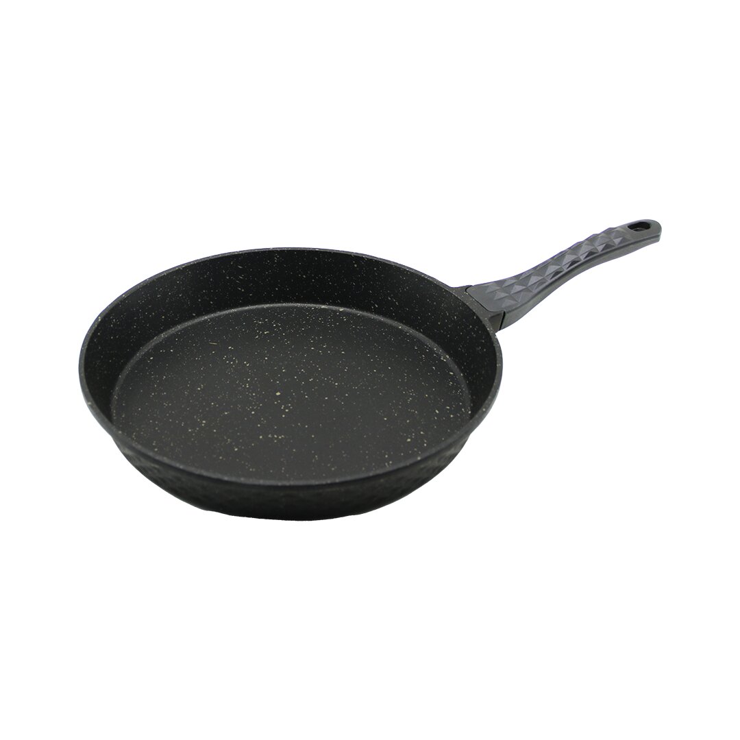 KRT-1038 ( 32CM ) DÖKÜM TAVA ( KABARTMA PİRAMİT DESENLİ BAKALİT SAP=18.2CM ) ( POŞETLİ AMBALAJ )*15