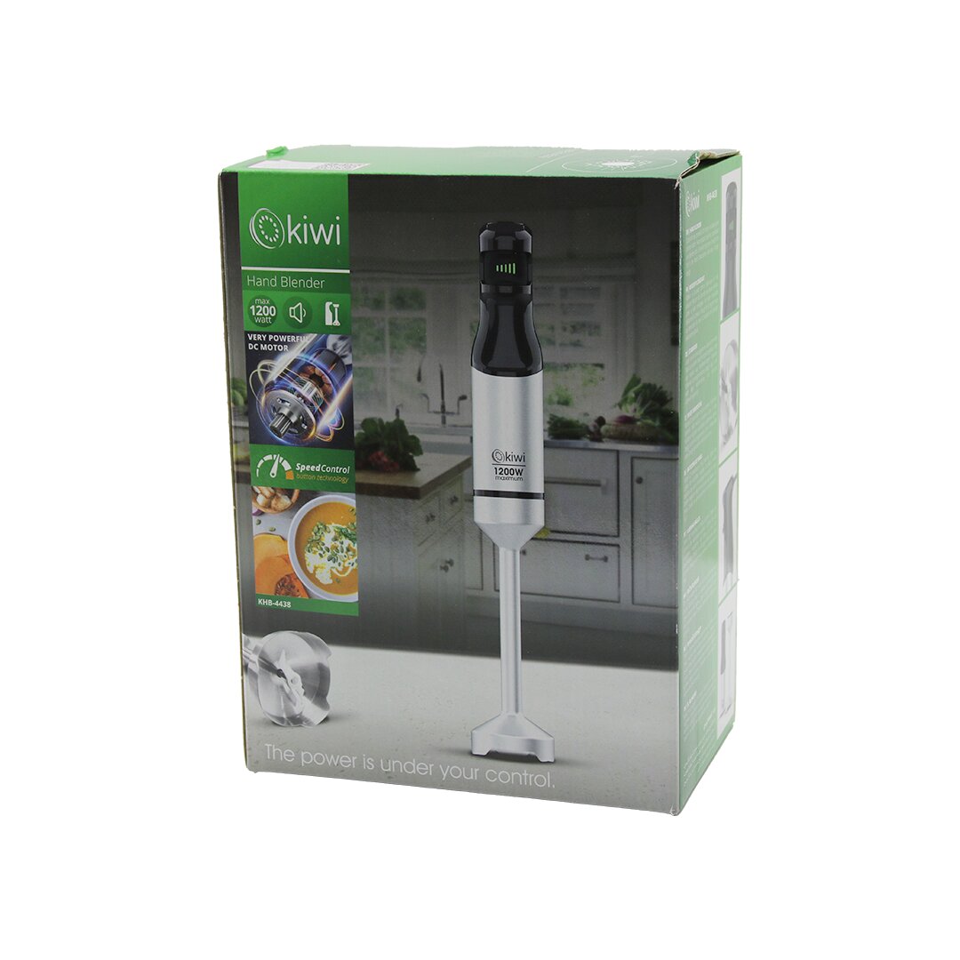 KİWİ KHB-4438 ( ÇUBUK ) EL BLENDER (1200W) (DEĞİŞKEN HIZ KONTROL DÜĞMESİ) (GÜÇLÜ DC MOTOR)(ÇELİK BIÇAK) (KROM KAPLAMA GÖVDE)*8