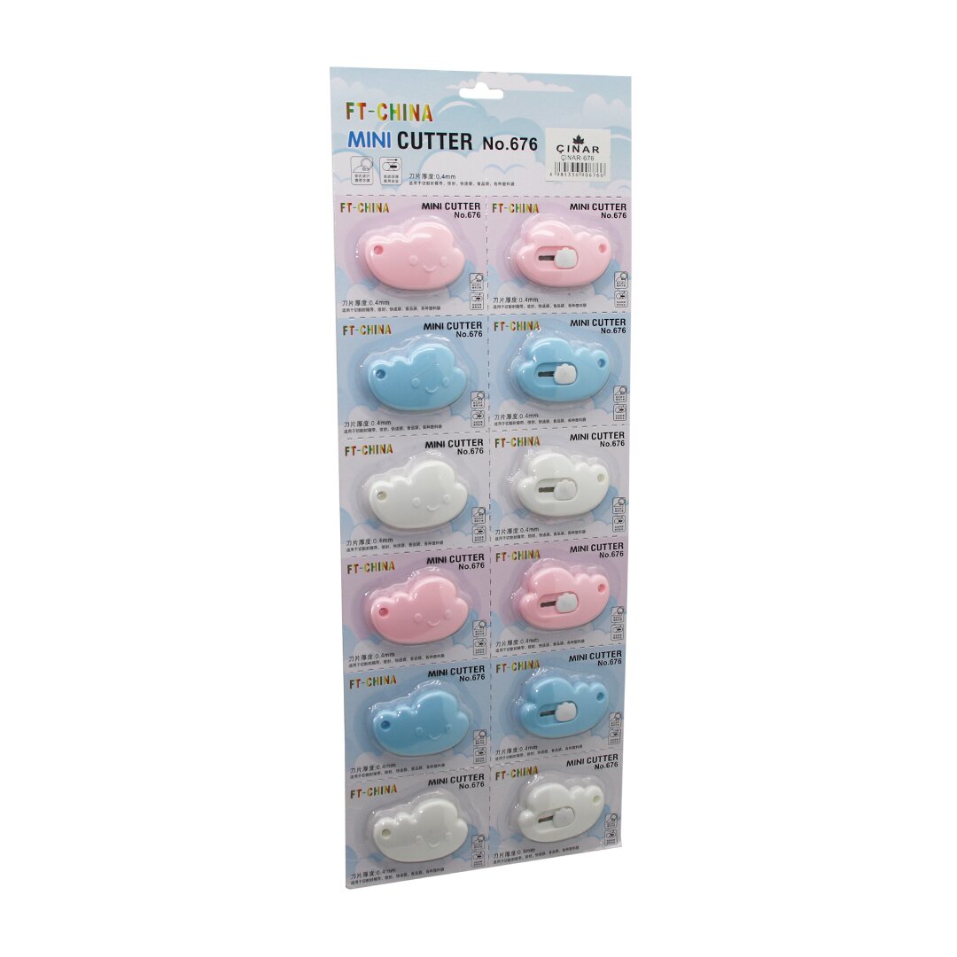ÇINAR-676 MINI CUTTER ( MİNİ ) ( CEP & ÇANTA ) FALÇATA & MAKET BIÇAK*12X60
