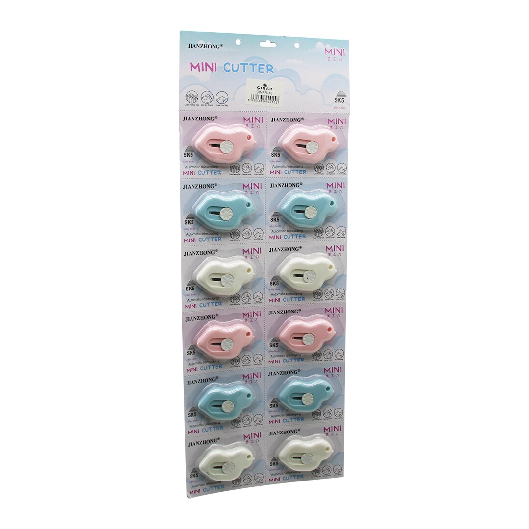 ÇINAR-15 JIAN ZHONG MINI CUTTER ( PENGUEN ) ( MİNİ ) ( CEP & ÇANTA ) FALÇATA & MAKET BIÇAK*12X60