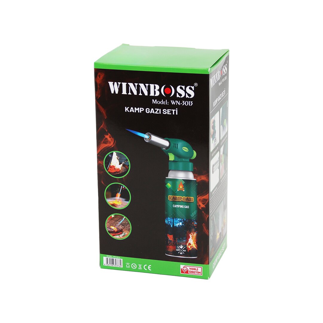 WINBOSS WN-3013 ( 2PCS ) PROFESYONEL PÜRMÜZ SETİ ( PÜRMÜZ TORCH ÇAKMAK BAŞLIK & KAMP GAZI 400ML)*48