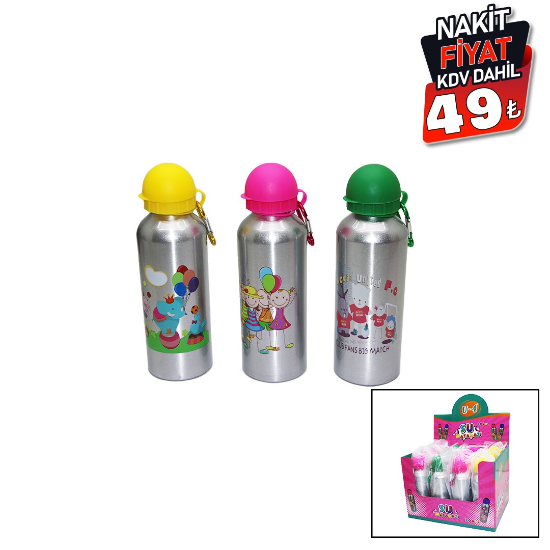 U-4  U4-1038 ( KIZ ) ( METAL ) SULUK MATARA ( 500ML ) (RENKLİ PLS.KAPAK ) (ÇEK İÇ & İT KAPAT EMZİK) (ASKILIKLI)*12X8          qwe010 U-4  U4-1038 ( KIZ ) ( METAL ) SULUK MATARA ( 500ML ) (RENKLİ PLS.KAPAK ) (ÇEK İÇ & İT KAPAT EMZİK) (ASKILIKLI)*12X8          qwe010