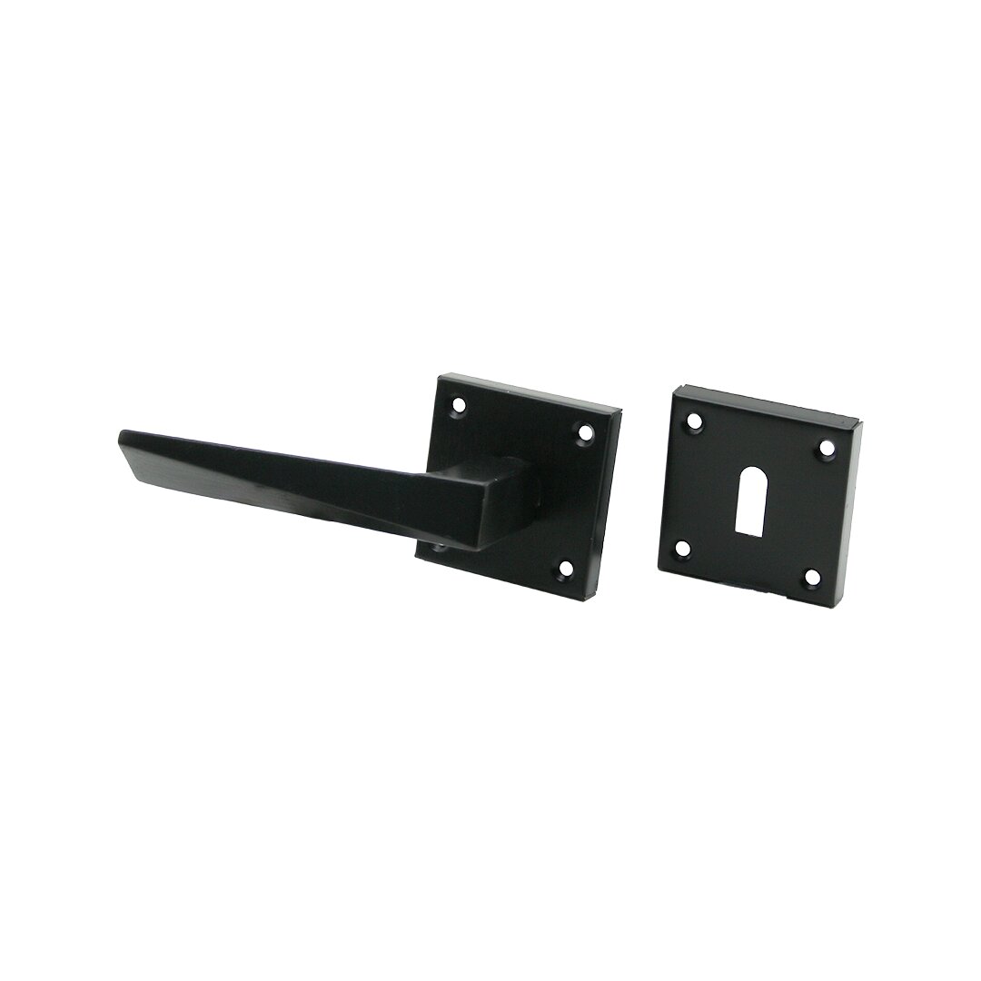 ERİŞ-13 PRATİK PRİZMA ( ODA ) ( SİYAH ) ROZETLİ KAPI KOLU TAKIM*4X15