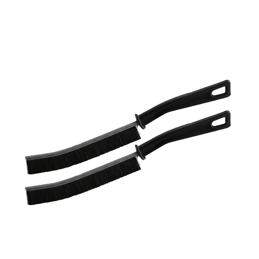 BAYSA-1689 ( 2PCS ) ( ÇOK AMAÇLI ) ( SİYAH ) TEMİZLİK FIRÇASI ( METAL KIL TUTACAK ) ( PLASTİK SAPLI )*25X20