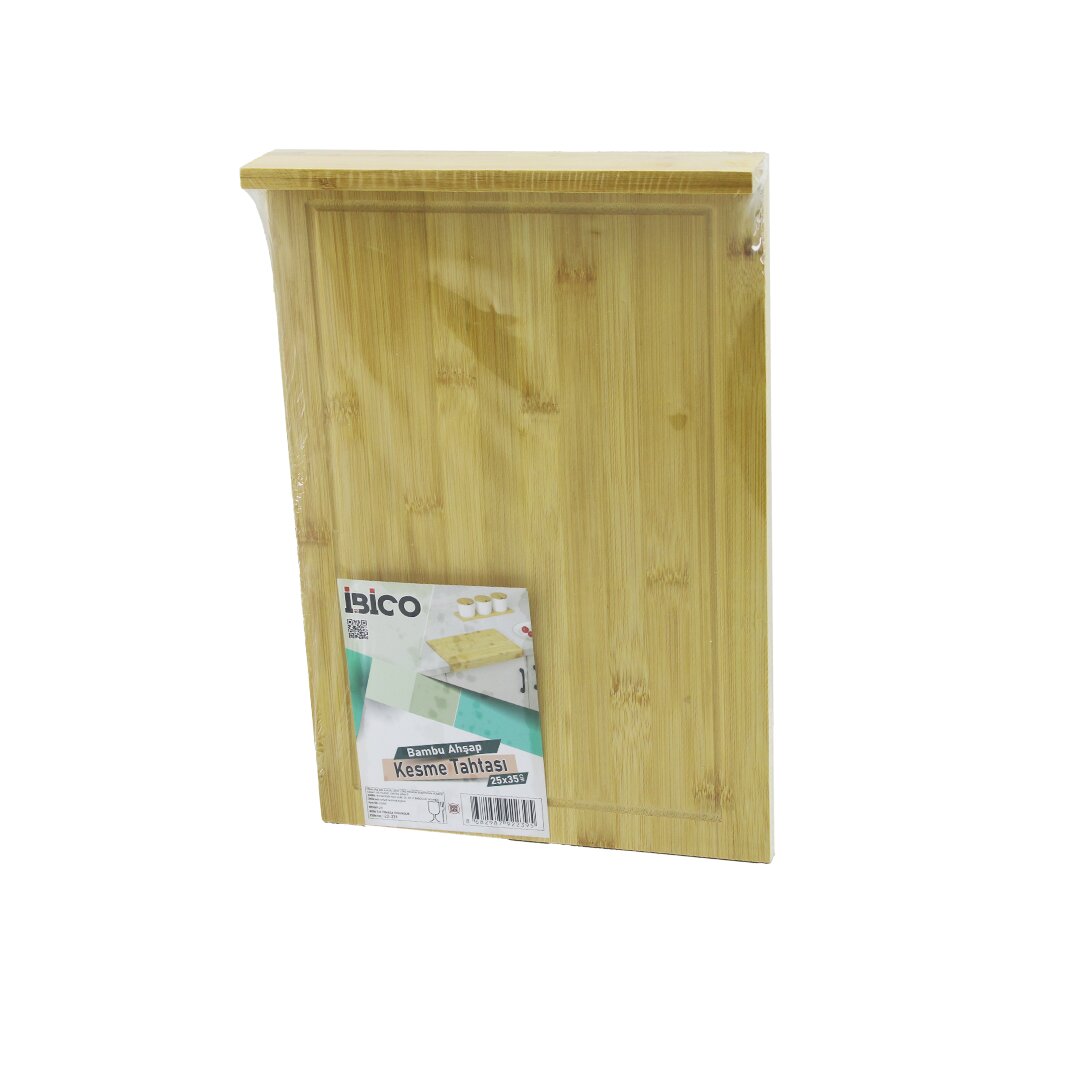İBİCO İ22-239 ( 25X35CM ) ( AHŞAP BAMBU ) KESİM PANOSU & KESME TAHTASI ( TEZGAH ÜSTÜ ) ( KANALLI & KENAR DESTEKLİ )*24